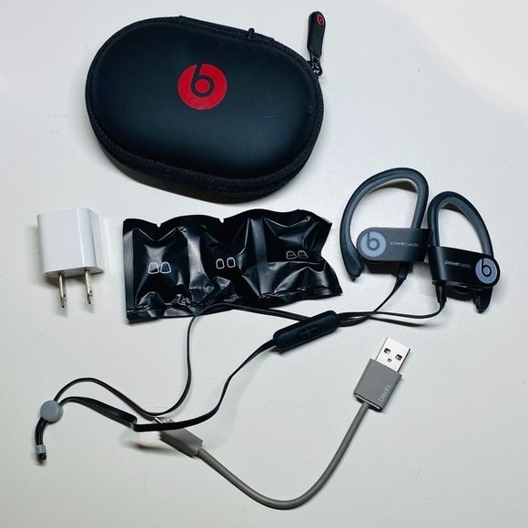 Beats by Dre Other - Beats By Dr. Dre Powerbeats 2 Wireless Headphones Bluetooth Earbuds Black Gray